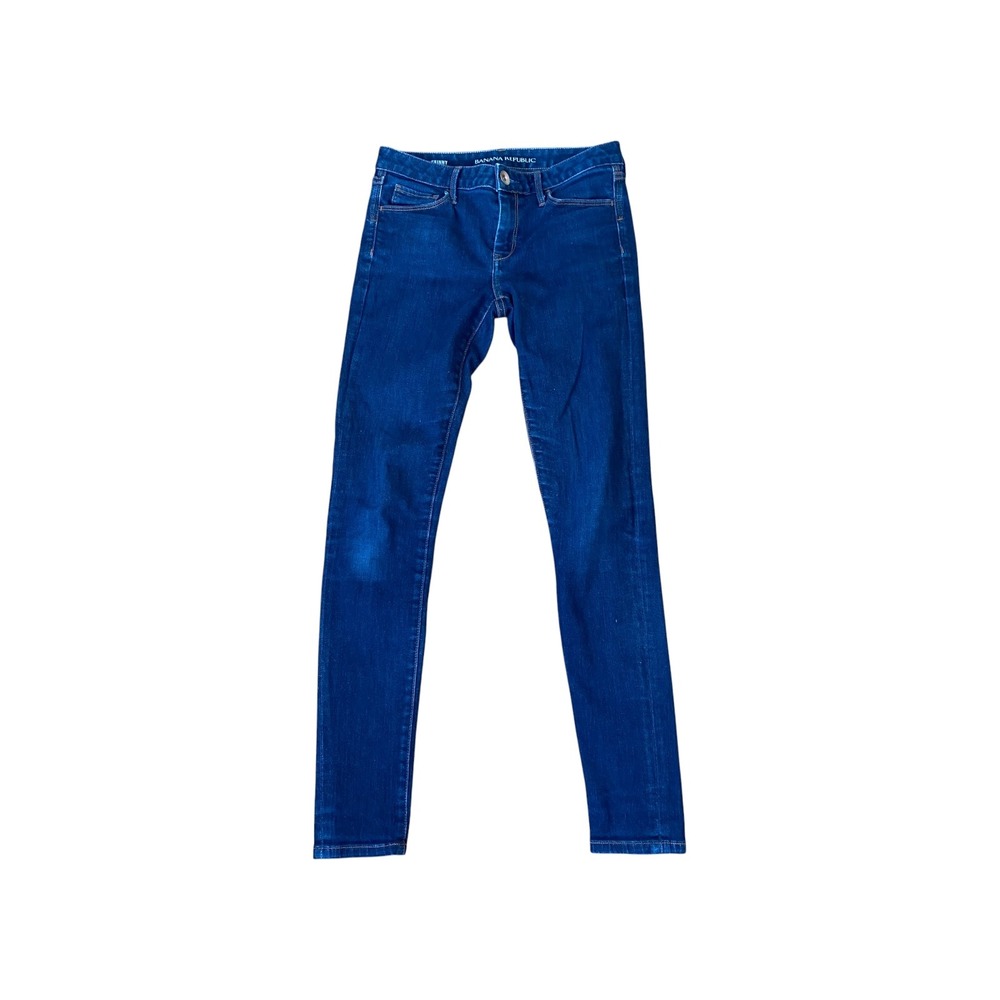 Banana Republic Womens Dark Wash Denim Skinny Jeans Size 25
